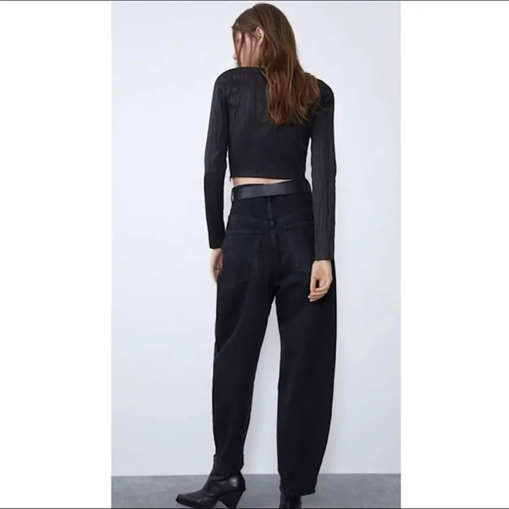 Zara sweetheart cropped top size L